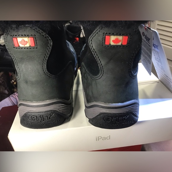 Pajar Alice Lugsole Leather Faux Fur Lined Winter Snow Rain Boots. - Picture 7 of 14